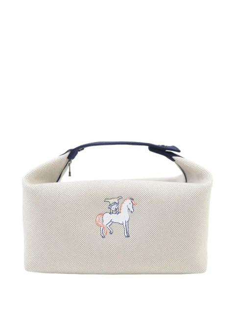 Hermès Pre-Owned 2010-2026 Large Toile Bride A Brac Cabriole Case vanity bag Neutrals G25WD2S1NYW6U0LK