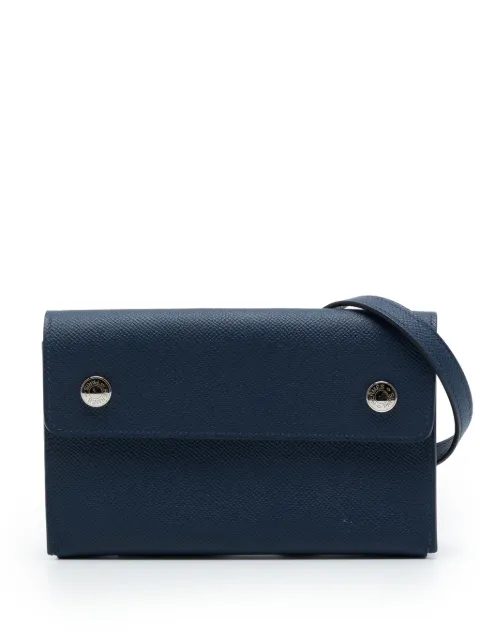 Hermès Pre-Owned 2025 Epsom Hermesnap Wallet On Strap crossbody bag Blue VZ7WJFLM9DNO9IIL