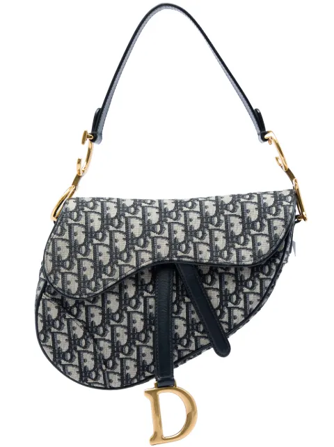 Christian Dior Pre-Owned 2019 Oblique Canvas Saddle Bag shoulder bag Blue WRBXF7K0SP4CNQGG