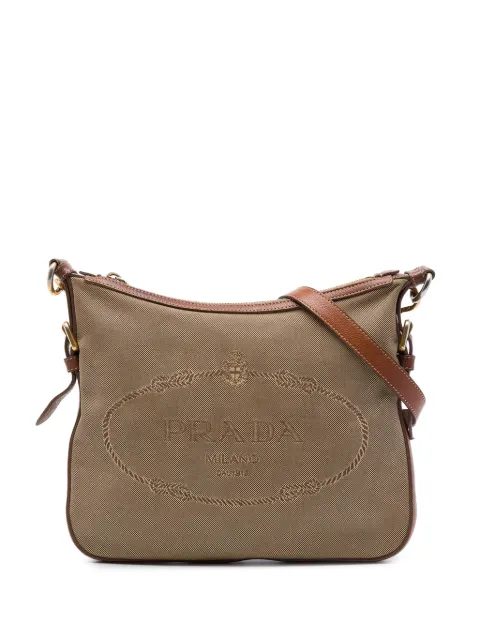 Prada Pre-Owned 2000-2013 Canvas Canapa Logo crossbody bag Neutrals VT06U5SRG490K8Y7