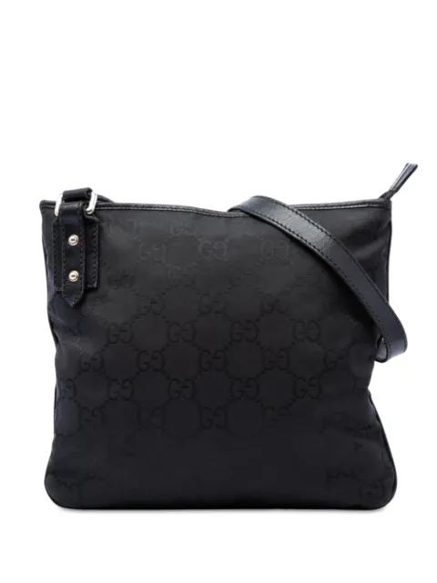Gucci Pre-Owned 2016-2026 GG Nylon crossbody bag Black UZEY73V9DFMJXGWY
