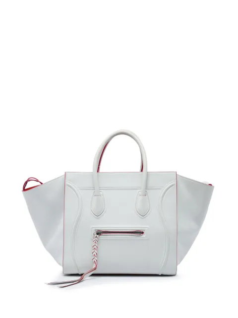 Celine Pre-Owned 2015 Medium Leather Phantom Luggage tote bag White UOYH9ERLW9TXSQNI