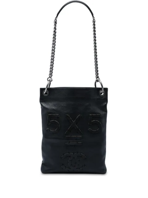 CHANEL Pre-Owned 2015-2016 Oser Sans Poser CC Calfskin Messenger Bag satchel Black Y4ZXDYD6OC3LTDNY