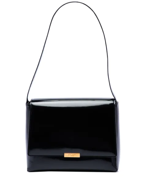 Saint Laurent Pre-Owned 2019 Patent Le 90 shoulder bag Black UNW97Q4Z8UEK56P0