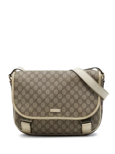 Gucci Pre-Owned 2016-2026 GG Supreme crossbody bag Neutrals QEWUZ1K1FEOESU9D