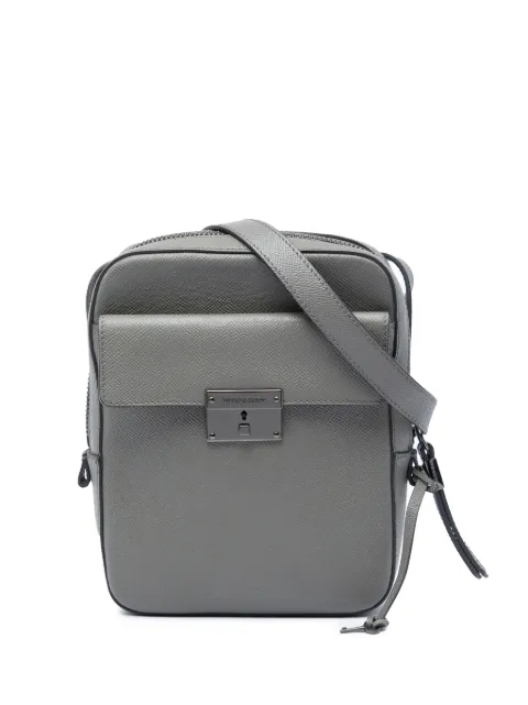Burberry Pre-Owned 2000-2017 Small Grained Calfskin Shaldon crossbody bag Grey JHKN53DMXGWHIEGP
