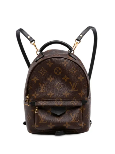 Louis Vuitton Pre-Owned 2019 Monogram Mini Palm Springs backpack Brown NJECYMS408938AAK