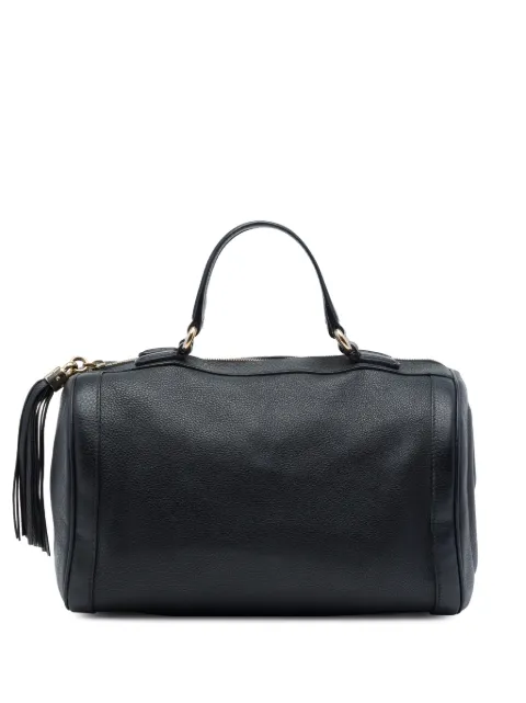 Gucci Pre-Owned 2016-2026 Medium Pebbled Calfskin Soho boston bag Black 0ON9VK5YAL9KGT4W