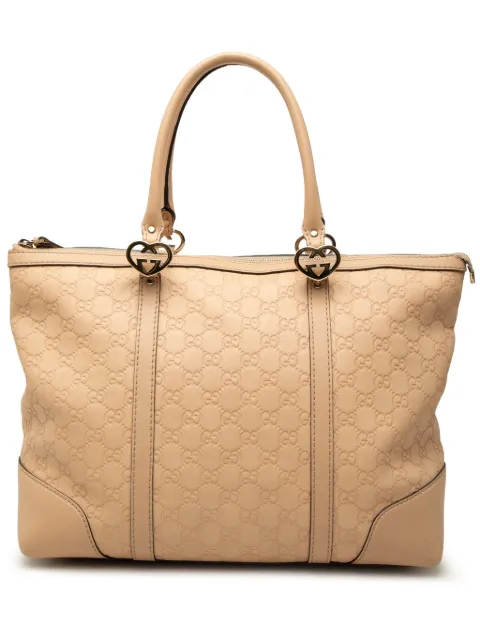 Gucci Pre-Owned 2000-2015 Guccissima Lovely Heart tote bag Brown REOFYDL461PENS10