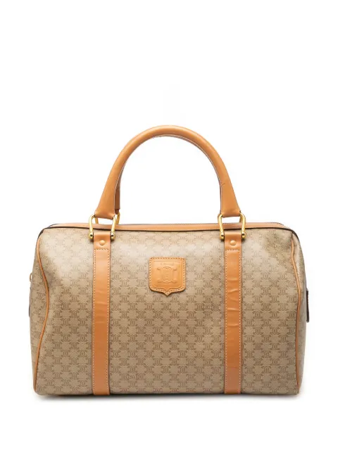 Celine Pre-Owned 2012 Macadam Coated Canvas boston bag Neutrals BEIZPV6FMDKVLZVE