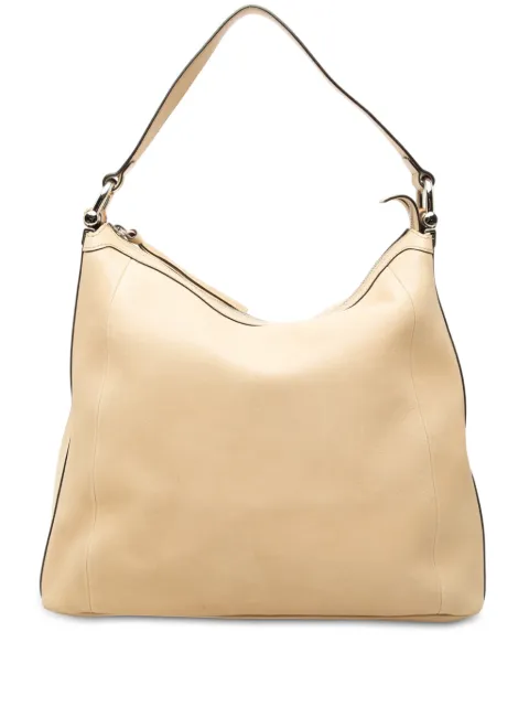 Gucci Pre-Owned 2000-2015 Calfskin Bamboo D Ring Hobo shoulder bag Brown BTK7F60Y0GL2W6A6