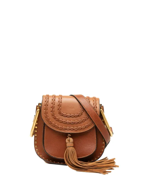 Chloé Pre-Owned 2017 Small Leather Braided Hudson crossbody bag Brown IWZ998BW0UGNJXMV
