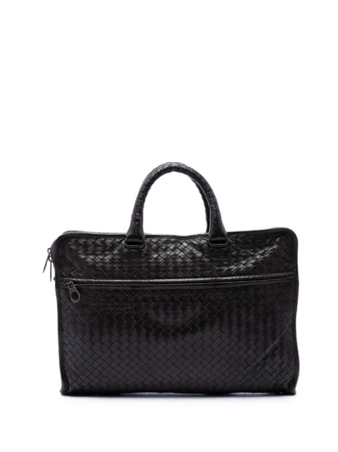 Bottega Veneta Pre-Owned 2012-2026 Nappa Intrecciato business bag Brown WENF4MOK1X9O939O