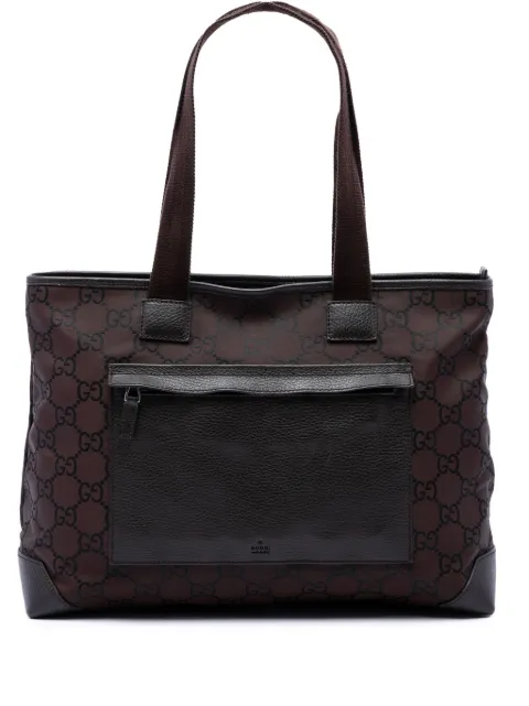 Gucci Pre-Owned 2016-2026 GG Nylon tote bag Brown X1JY4JUTMKS0GH13