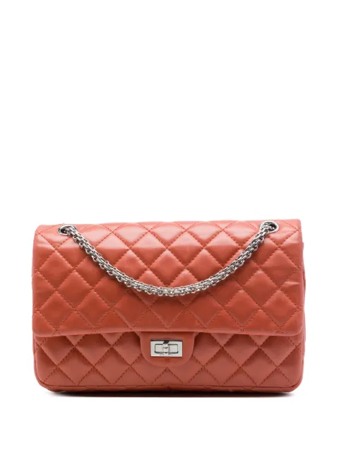 CHANEL Pre-Owned 2010-2011 Quilted Lambskin Reissue 2.55 Double Flap 226 shoulder bag Orange ZZBBTZZU1352FIB0