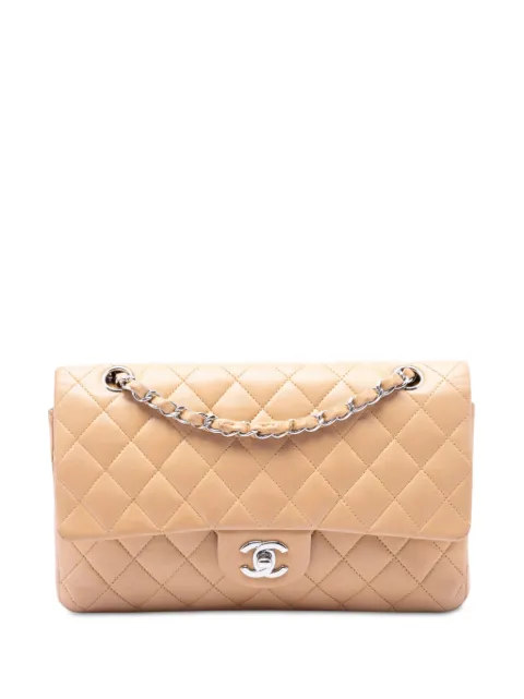 CHANEL Pre-Owned 2006-2008 Medium Classic Lambskin Double Flap shoulder bag Neutrals GV2P82X0XPH783I0