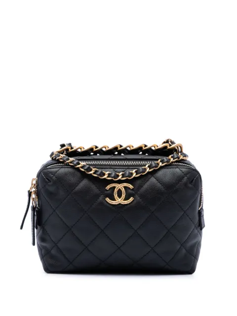 CHANEL Pre-Owned 2021-2026 Mini CC Quilted Lambskin Bowling Bag satchel Black O2MGZIXXXAA2Z894