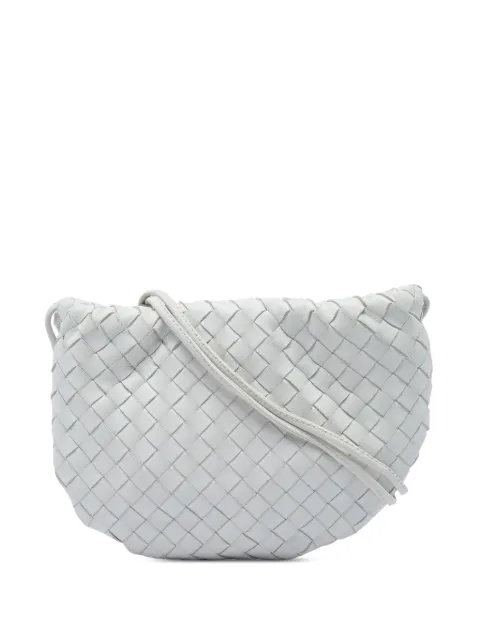 Bottega Veneta Pre-Owned 2012-2026 Mini Nappa Intrecciato Bulb crossbody bag White ELHMO9MDRW9T9MNC