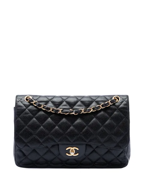 CHANEL Pre-Owned 2011 Jumbo Classic Caviar Double Flap shoulder bag Black 6JXCTR1I8WWLJEDN