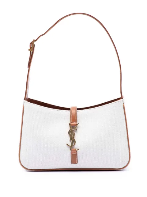 Saint Laurent Pre-Owned 2023 Canvas and Leather Le 5 a 7 shoulder bag White 6Z7V30RNRVU77H43