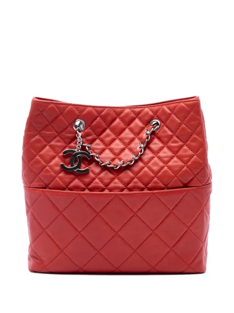 CHANEL Pre-Owned 2010-2011 Quilted Lambskin In The Business North South tote bag Red 1EQ1TM5071KWDO46