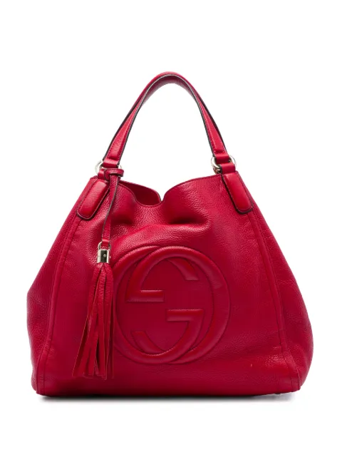 Gucci Pre-Owned 2016-2026 Medium Calfskin Soho Cellarius tote bag Red 18CEQT82KZSA49Y4