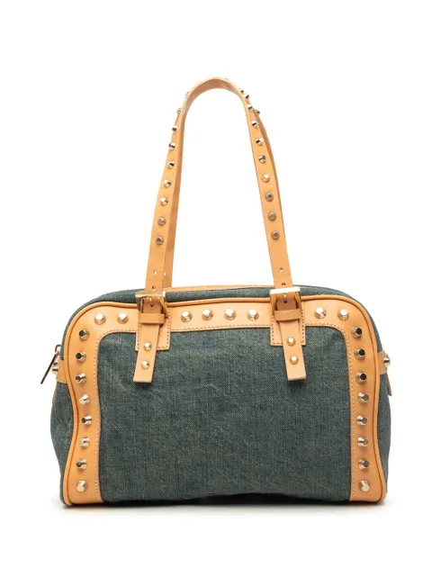 Fendi Pre-Owned 2000-2010 Studded Denim shoulder bag Blue 7GKVTF60ZM6BWH10