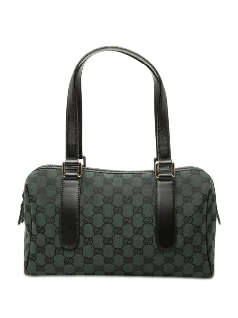 Gucci Pre-Owned 2000-2015 GG Canvas Charmy boston bag Green SZATJE7EIG301ST3