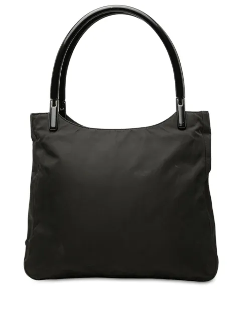 Prada Pre-Owned 2000-2013 Tessuto Resin Handle tote bag Black KVOXZNF3HKYB4566