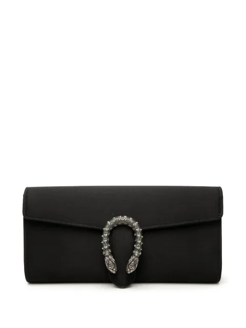 Gucci Pre-Owned 2016-2026 Satin Dionysus clutch bag Black MKM7DVLRW3RCS8R0