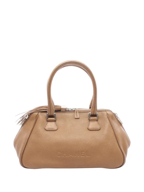 CHANEL Pre-Owned 2003-2004 Calfskin Tassel handbag Neutrals N0BOD8DX8KERL7UJ