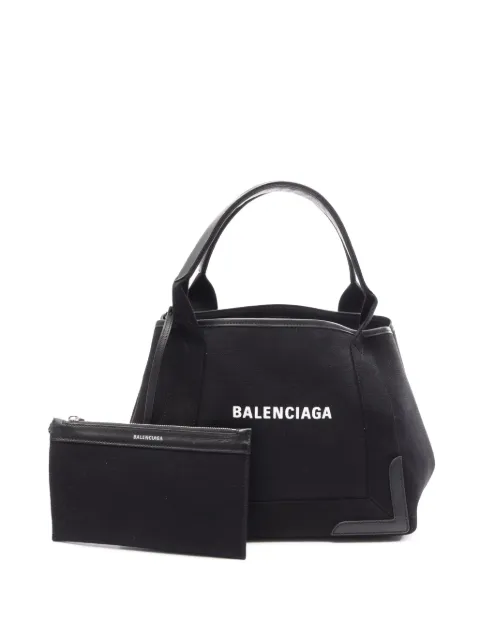 Balenciaga Pre-Owned 2018-2026 Canvas Navy Cabas S tote bag Black IXFK55AZH8GV9S8K