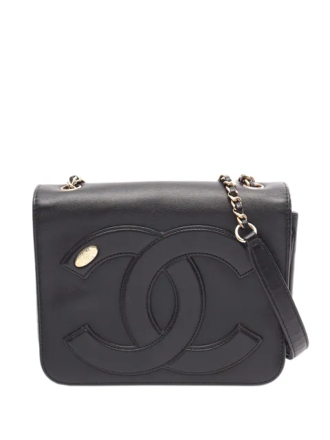 CHANEL Pre-Owned 2019 Lambskin CC Mania Flap crossbody bag Black TCOVUC0H1OHLUO9G