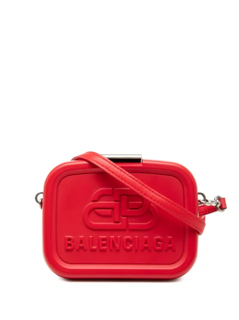 Balenciaga Pre-Owned 2020 Mini Acetate Lunch Box Case crossbody bag Red 2VA26YS13WENG484