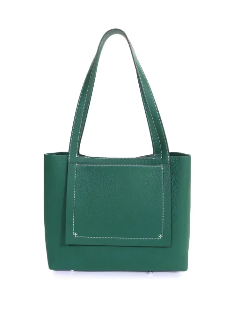Hermès Pre-Owned 2024 Clemence Cabasellier 31 tote bag Green 44ZMJXK3T2AKDRI7