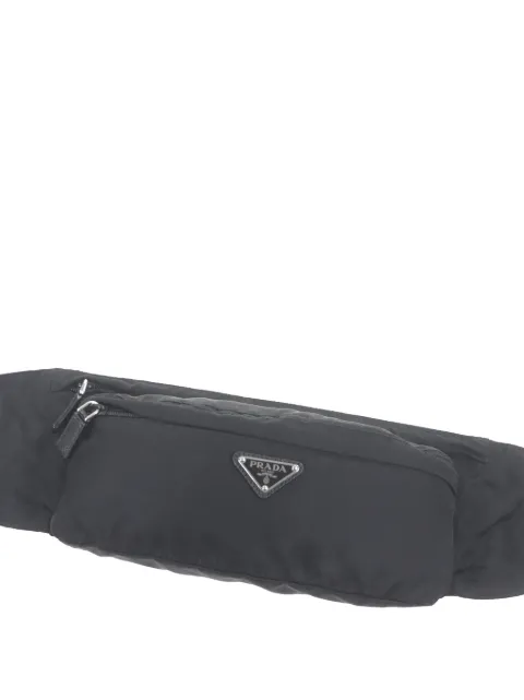 Prada Pre-Owned 2013-2026 Tessuto belt bag Black 4DIOLH6QVMWUKXBZ