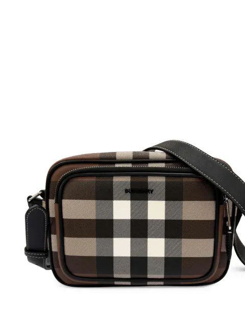 Burberry Pre-Owned 2018-2023 Giant Check E-Canvas Paddy crossbody bag Brown YHA8BQ80P4XALHL9