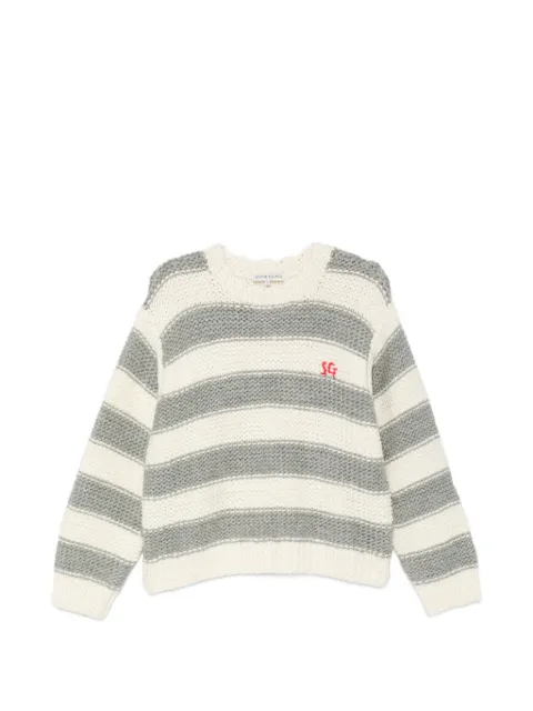 Stine Goya striped chunky-knit sweater White SGK0722497S