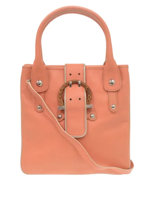 Ferragamo Pre-Owned 2010-2026 Calf Leather satchel Orange IJY7WEY6QFRBID5D