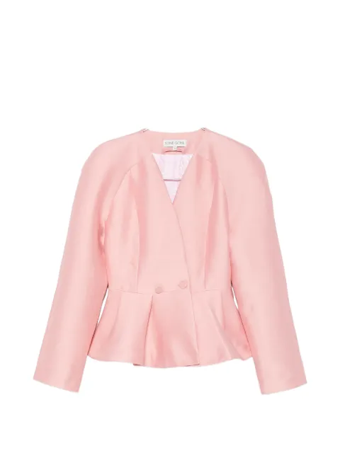Stine Goya peplum-hem V-neck jacket Pink SGJ0932562