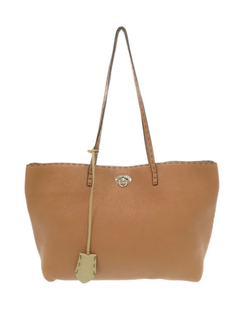 Fendi Pre-Owned 2000-2010 Medium Leather Selleria Carla tote bag Brown ZUKM2K4SDLB5UADD