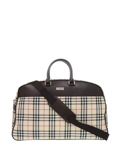 Burberry Pre-Owned 2000-2017 House Check Canvas travel bag Neutrals N73BIRB9NZW6Z4VK