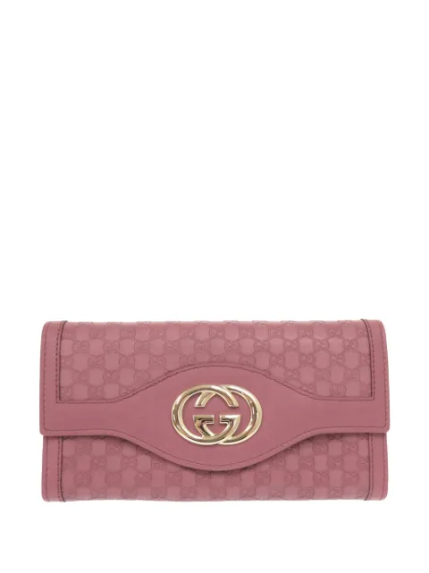 Gucci Pre-Owned 2000-2015 Guccissima Sukey Wallet long wallets Pink T4J8CKWQ4UI36N65