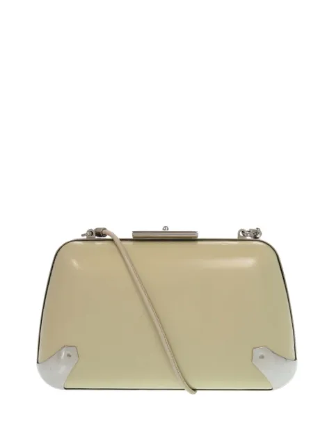 Balenciaga Pre-Owned 2013 Leather Minaudiere Trapeze clutch bag White LPN5FGD6SIOM6869