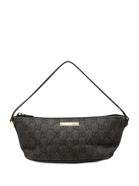 Gucci Pre-Owned 2000-2015 GG Denim Boat shoulder bag Grey L6AIWMPSBJ7SJFO8