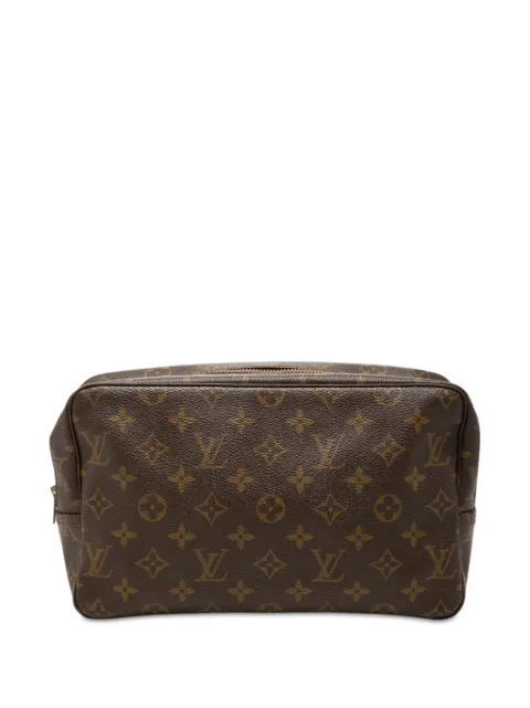 Louis Vuitton Pre-Owned 1983 Monogram Trousse Toilette 28 clutch bag Brown R4I7WCWDDO0AG1PZ