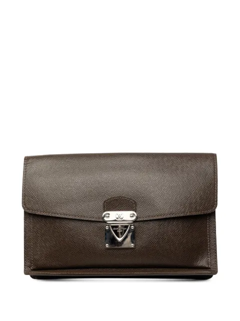 Louis Vuitton Pre-Owned 2008 Taiga Belaia clutch bag Brown A1BLWDG1DBMYN4XM