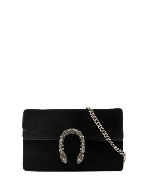 Gucci Pre-Owned 2016-2026 Mini Velvet Dionysus crossbody bag Black 1GYCQ11S6UII9UXD