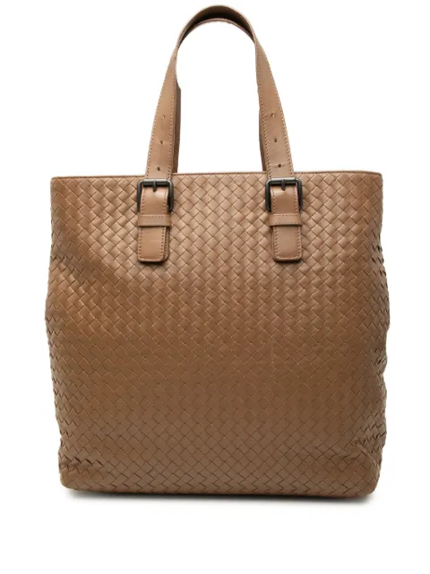 Bottega Veneta Pre-Owned 2012-2026 Nappa Intrecciato Belted tote bag Brown TMXTBESSBTTNMYG1