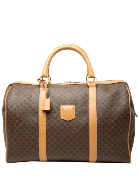Celine Pre-Owned 2013 Macadam Coated Canvas boston bag Brown VHE1AEXOIZJQHOO6